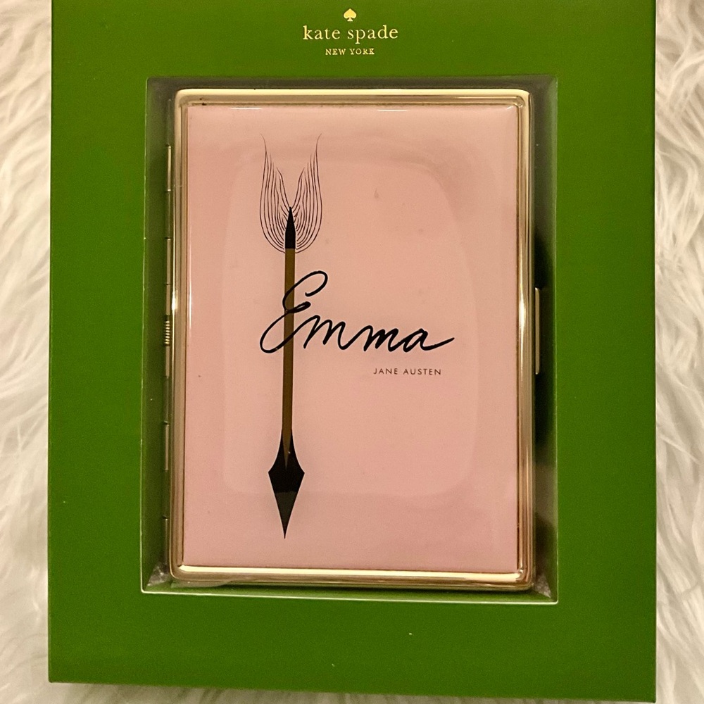 Kate Spade/Lenox “Emma Jane Austen” Personal ID Holder 4" - NIB with clip inside